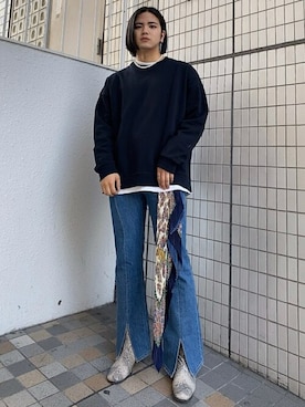 「LUCY（ルーシー）のアイテム（スウェット）」を使った、WEGOさん（メンズ・173cm）の冬コーディネート