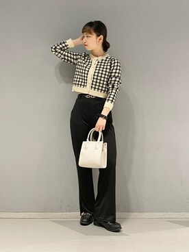 「WC（ダブル シー）のアイテム（カーディガン/ボレロ）」を使った、WEGOさん（レディース・161cm）の冬コーディネート