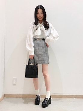 「WEGO（ウィゴー）のアイテム（その他シューズ）」を使った、WEGOさん（レディース・153cm）の冬コーディネート