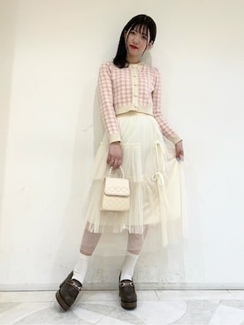 「WC（ダブル シー）のアイテム（ヘアアクセサリー）」を使った、WEGOさん（レディース・161cm）の冬コーディネート