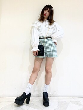 「WC（ダブル シー）のアイテム（ショルダーバッグ）」を使った、WEGOさん（レディース・161cm）の冬コーディネート