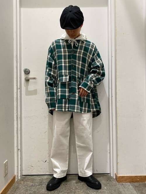 WEGO STAFFWEGOさんのシャツ/ブラウス「WEGO/ヘビーツイルチェックルーズシャツ(WEGO|ウィゴー)」を使ったコーディネート
