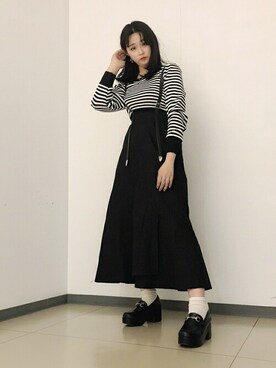 「WC（ダブル シー）のアイテム（その他トップス）」を使った、WEGOさん（レディース・153cm）の春コーディネート