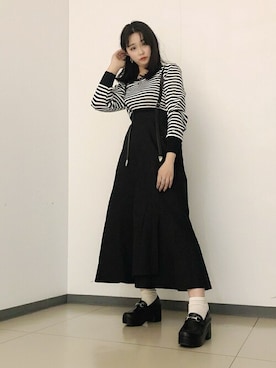 「WC（ダブル シー）のアイテム（その他トップス）」を使った、WEGOさん（レディース・153cm）の春コーディネート
