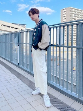 「WEGO（ウィゴー）のアイテム（ブルゾン）」を使った、WEGOさん（メンズ・168cm）の春コーディネート