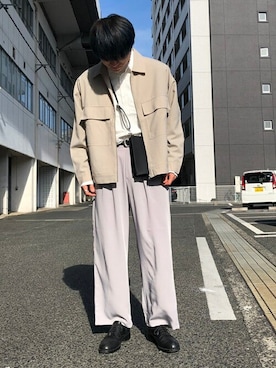 「WEGO（ウィゴー）のアイテム（ブルゾン）」を使った、WEGOさん（メンズ・180cm）の春コーディネート