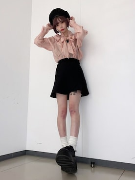 「WEGO（ウィゴー）のアイテム（ハンチング/ベレー帽）」を使った、WEGOさん（レディース・155cm）の春コーディネート