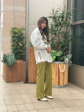 「WEGO（ウィゴー）のアイテム（チュニック）」を使った、WEGOさん（レディース・153cm）の春コーディネート