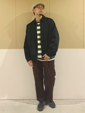 「WEGO（ウィゴー）のアイテム（ハンチング/ベレー帽）」を使った、WEGOさん（メンズ・178cm）の春コーディネート