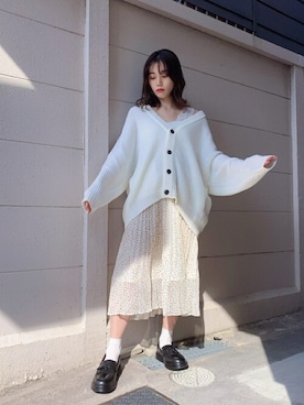 「レースタンクトップ」｜WEGOさん（レディース・163cm）の春コーディネート