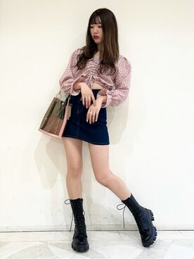 「WC（ダブル シー）のアイテム（ショルダーバッグ）」を使った、WEGOさん（レディース・161cm）の春コーディネート