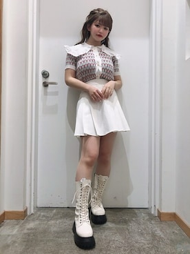 「WC（ダブル シー）のアイテム（カーディガン/ボレロ）」を使った、WEGOさん（レディース・148cm）の春コーディネート