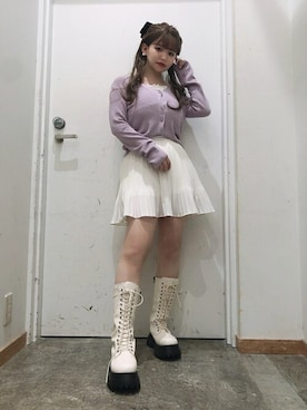 「WC（ダブル シー）のアイテム（カーディガン/ボレロ）」を使った、WEGOさん（レディース・148cm）の春コーディネート