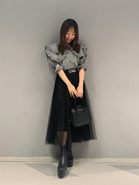 「WC（ダブル シー）のアイテム（ショルダーバッグ）」を使った、WEGOさん（レディース・152cm）の春コーディネート
