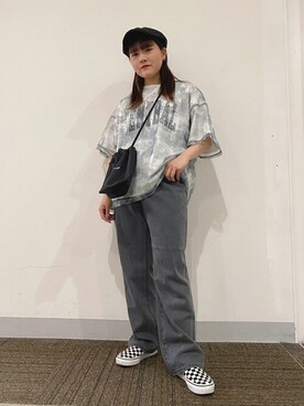 「WEGO（ウィゴー）のアイテム（ハンチング/ベレー帽）」を使った、WEGOさん（レディース・152cm）の春コーディネート