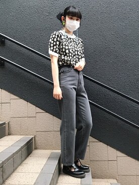 「WC（ダブル シー）のアイテム（Tシャツ/カットソー）」を使った、WEGOさん（レディース・152cm）の春コーディネート