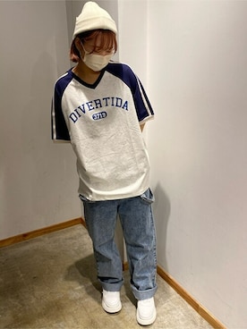 「WEGO（ウィゴー）のアイテム（オールインワン・サロペット）」を使った、WEGOさん（レディース・158cm）の春コーディネート
