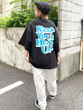 「WEGO（ウィゴー）のアイテム（ハンチング/ベレー帽）」を使った、WEGOさん（レディース・158cm）の夏コーディネート