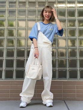 「WEGO（ウィゴー）のアイテム（オールインワン・サロペット）」を使った、WEGOさん（レディース・157cm）の夏コーディネート