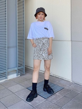 「WEGO（ウィゴー）のWEGO/ハトメベルト（ベルト）」を使った、WEGOさん（レディース・163cm）の夏コーディネート