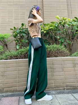 「WC（ダブル シー）のアイテム（ニット/セーター）」を使った、WEGOさん（レディース・157cm）の夏コーディネート