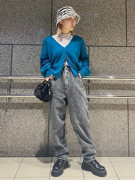 「アニマル」｜「アイテム（ブーツ）」を使った、WEGOさん（レディース・152cm）の秋コーディネート