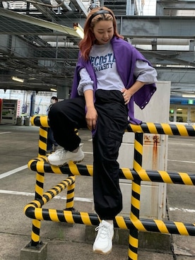 パープル 紫色系のメンズコーディネート Zozotown