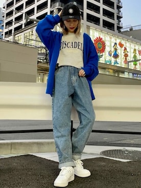 「WEGO（ウィゴー）のWEGO/ハトメベルト（ベルト）」を使った、WEGOさん（レディース・157cm）の秋コーディネート