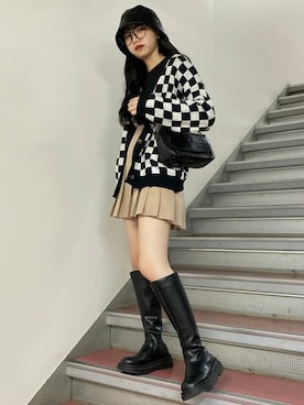「WC（ダブル シー）のアイテム（カーディガン/ボレロ）」を使った、WEGOさん（レディース・154cm）の秋コーディネート