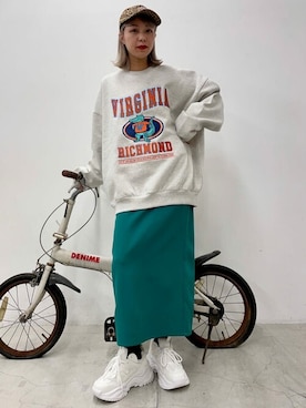 「BEN DAVIS（ベンデイビス）のアイテム（帽子）」を使った、WEGOさん（レディース・157cm）の冬コーディネート