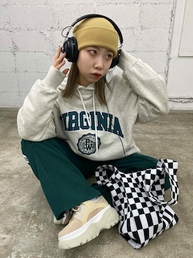 「WC（ダブル シー）のアイテム（バッグ）」を使った、WEGOさん（レディース・152cm）の冬コーディネート