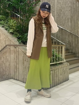「WC（ダブル シー）のアイテム（スウェット）」を使った、WEGOさん（レディース・163cm）の冬コーディネート