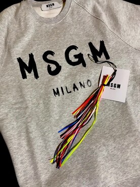 MSGM（エムエスジーエム）の「MSGM - ロゴプリント スウェットシャツ 