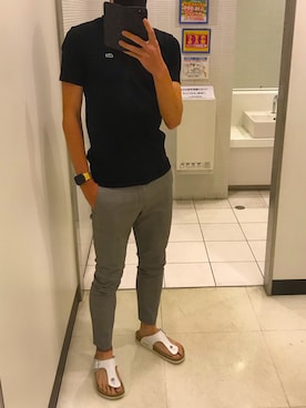 「LACOSTE」｜「アイテム（財布/小物）」を使った、サトシさん（メンズ・174cm）の夏コーディネート