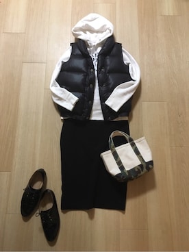 「Deuxieme Classe（ドゥーズィエムクラス）のアイテム（パーカー）」を使った、mirukuさん（レディース・157cm）の春コーディネート