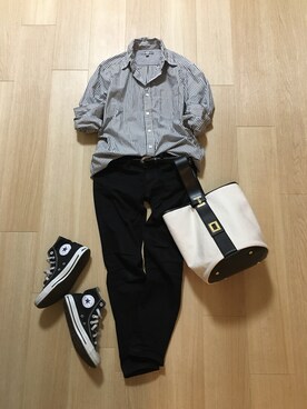 「ME AND HER（ミーアンドハー）のアイテム」を使った、mirukuさん（レディース・157cm）の夏コーディネート