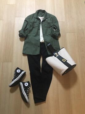 「ME AND HER（ミーアンドハー）のアイテム」を使った、mirukuさん（レディース・157cm）の夏コーディネート