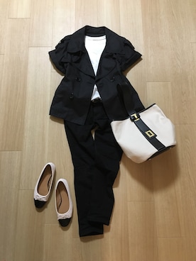 「ME AND HER（ミーアンドハー）のアイテム」を使った、mirukuさん（レディース・157cm）の秋コーディネート