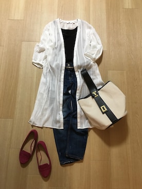 「ME AND HER（ミーアンドハー）のアイテム」を使った、mirukuさん（レディース・157cm）の秋コーディネート