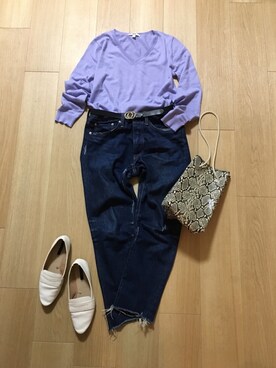「ラベンダー」｜mirukuさん（レディース・157cm）の春コーディネート