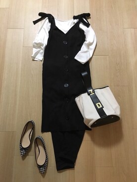 「ME AND HER（ミーアンドハー）のアイテム」を使った、mirukuさん（レディース・157cm）の春コーディネート