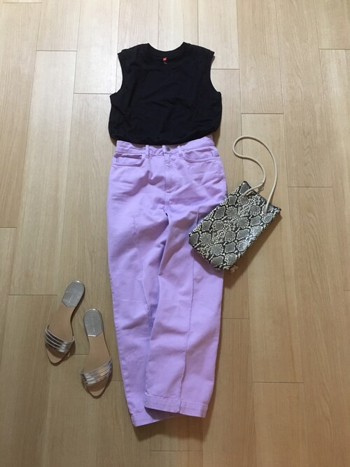 miruku｜HANESのTシャツ/カットソーを使ったコーディネート WEAR