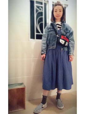 「MONKI（モンキ）のアイテム（レッグウェア）」を使った、elppaKさん（レディース・161cm）の冬コーディネート
