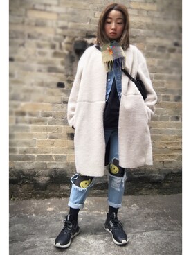 elppaKさん（レディース・161cm）の冬コーディネート