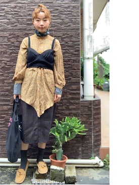 「arbore（アーバー）のアイテム」を使った、elppaKさん（レディース・161cm）の春コーディネート