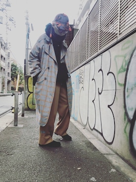 「NOISE MAKER（ノイズメーカー）のアイテム（キャップ）」を使った、くらくんさん（メンズ・164cm）の冬コーディネート