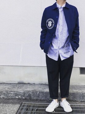 「JUNYA WATANABE MAN（ジュンヤワタナベマン）のアイテム（カバーオール）」を使った、びっとさん（メンズ・170cm）の春コーディネート