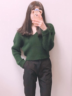 「韓国好きな人と繋がりたい」｜じゅんちゃんさん（レディース・158cm）の冬コーディネート