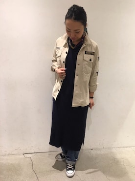 「SCHOTT」｜「アイテム（ワンピース/ドレス）」を使った、kuboさん（レディース・162cm）の冬コーディネート