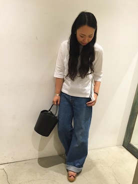 「LAURA DI MAGGIO（ローラディマッジオ）のアイテム」を使った、kuboさん（レディース・162cm）の夏コーディネート